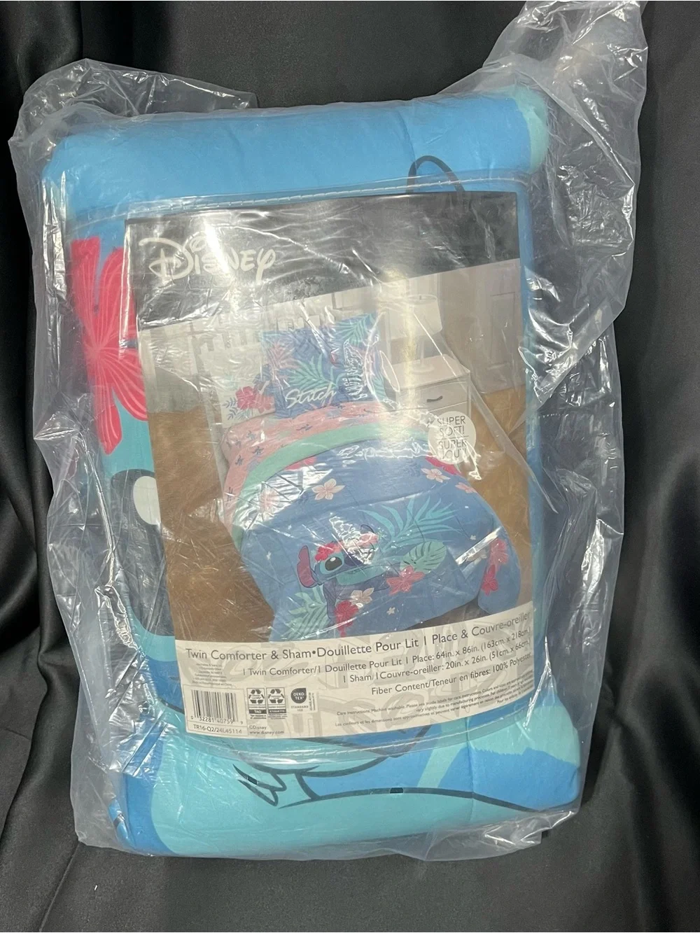 Disney Turquoise & Blue Stitch Tropical Comforter Set